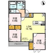 Clashist千躰の間取り画像