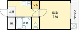 長居ロイヤルマンションの間取り画像