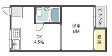 マンション山之内の間取り画像