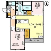 カーサルミノサ駒川の間取り画像