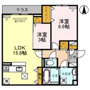 ヴィエン南田辺IIの間取り画像