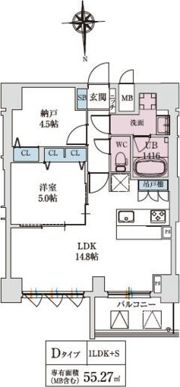 スプランディッド上本町WESTの間取り画像