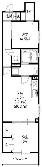ラモーナ東山町IIの間取り画像