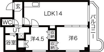 シティーライフ帝塚山の間取り画像