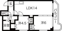 シティーライフ帝塚山の間取り画像