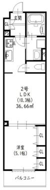 ラモーナ東山町IIの間取り画像