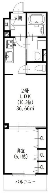 ラモーナ東山町IIの間取り画像