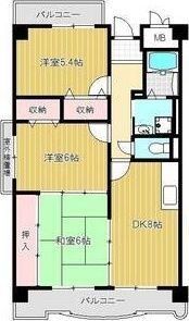 KMコートあびこの間取り画像