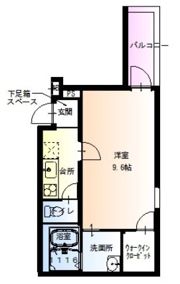 フジパレス河内花園V番館の間取り画像