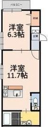 Glicina南巽felizの間取り画像