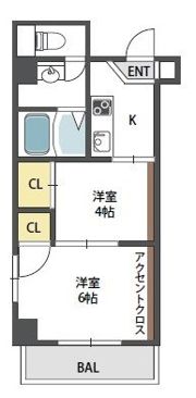 公園前ウエストハイツの間取り画像