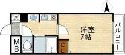 プリモスタジオの間取り画像