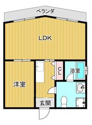 大淀北第一マンションの間取り画像