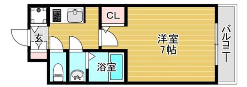 クレアート大阪トゥールビヨンの間取り画像