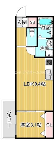 ル・レーヴ今津サウスの間取り画像