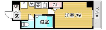 エスリード南森町駅前の間取り画像