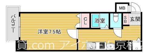 エスライズ桜ノ宮の間取り画像