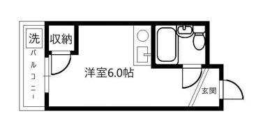 ベルハイム俊徳道の間取り画像
