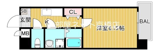 ウインズコート都島の間取り画像