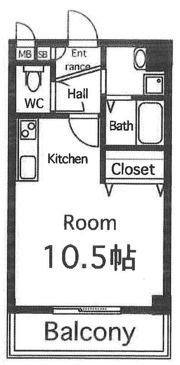 メルベーユ高井田の間取り画像