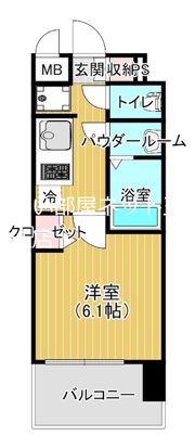 プレサンス東小橋エレディータの間取り画像