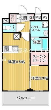 プレサンス東小橋エレディータの間取り画像