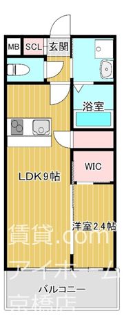セレニテ天六リアンの間取り画像