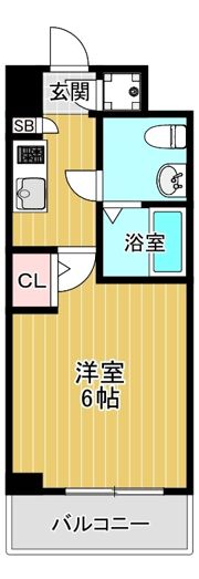 レジュールアッシュ梅田ネクスの間取り画像
