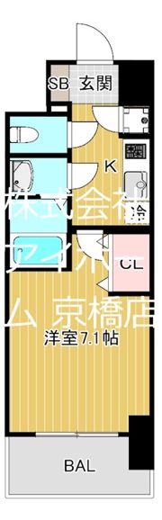 セレニテ京橋クレアの間取り画像