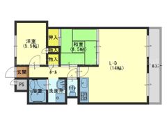 翠久マンションの間取り画像