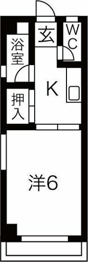 田辺ハイムの間取り画像