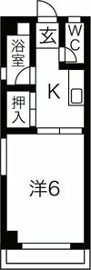 田辺ハイムの間取り画像