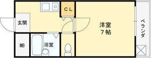 長居ロイヤルマンションの間取り画像