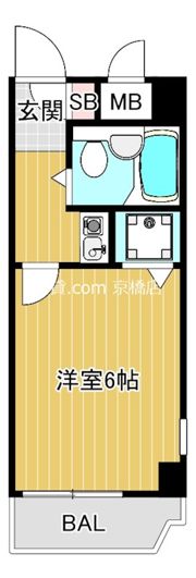 アヴェール京橋の間取り画像