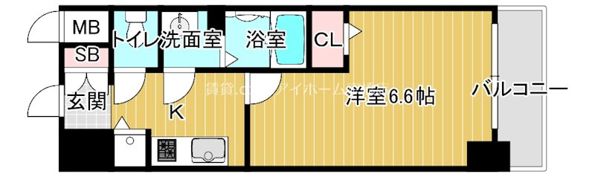 エスリード京橋の間取り画像