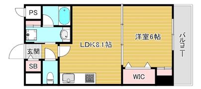 エステムプラザ京橋IIIリベルタの間取り画像