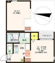ハーモニーテラス高井田元町の間取り画像