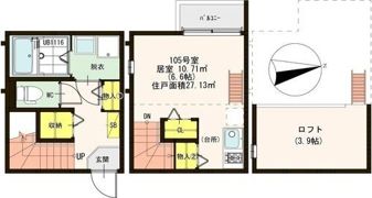 ハーモニーテラス清水丘の間取り画像