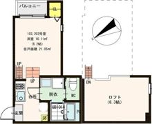 ハーモニーテラス桑津IIの間取り画像