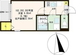 ハーモニーテラス杉本IIの間取り画像