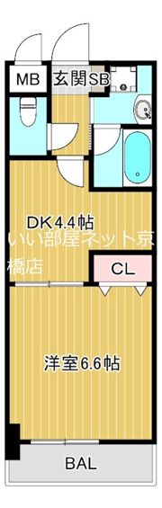 グランドールハタダビルディングIの間取り画像