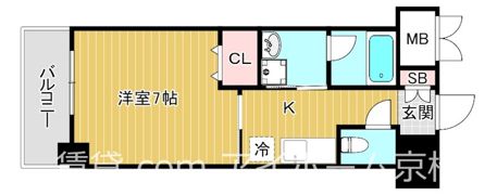 CASA京橋の間取り画像