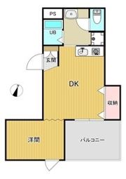 サンパレス弁天の間取り画像