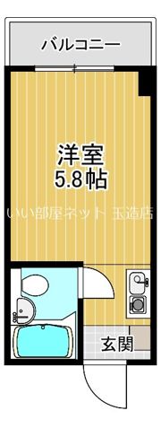 RUGGER PALACE寺田町の間取り画像