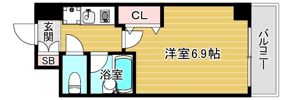 プレサンス天満の間取り画像