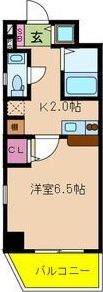 クレイドル西田辺の間取り画像