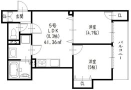 ピレーネ北条IIの間取り画像