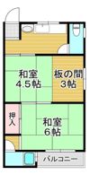 嶋川マンションの間取り画像