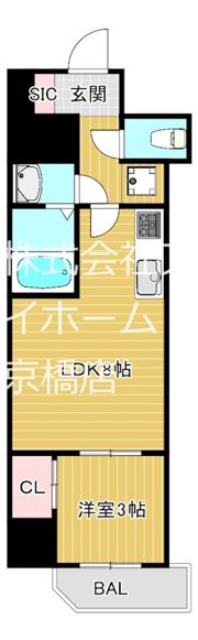 ワールドアイ京橋NORDの間取り画像