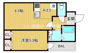 フジパレス都島御幸町V番館の間取り画像